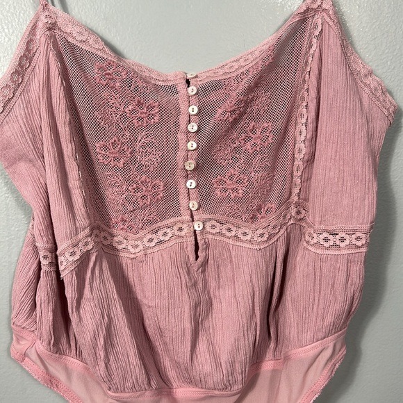 Free People Tops Nwt Free People Still The One Lace Trim Bodysuit size Large - Picture 7 of 16